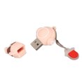 thumbnail image 3 of Memoria USB de dibujos animados con interfaz USB 2.0 de estilo de dibujos animados, memoria USB de alta velocidad Plug and Play para archivos de fotos y vídeos, color naranja claro, 64 G, 3 of 12