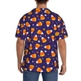 thumbnail image 3 of Pofeuu Candy Corn (2) Print Mens Casual Short Sleeve Shirts Beach Summer Spread Collar Pocket Tops Men's Casual Short-sleeved Shirt-Large, 3 of 5
