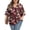 02 Wine Red, variant on Womens Plus Size Tops 3/4 Ruffle Layered Sleeve V Neck Pleated Tee Shirts Basic Loose Fit Soft Summer Tunic Blouse 1X-5X