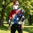 thumbnail image 4 of Yaoyar Sun Protection Hoodie for Men Fashion Graphic Shirt with Mask Long Sleeve Breathable Shirts Slim Fit Tops 2026, 4 of 5
