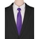 thumbnail image 5 of CORBATA PREATADA CON CREMALLERA PARA HOMBRES INSPIRADA EN CHIC, COLOR PURPURA, FORMAL Y CASUAL, BRILLO DE SATÉN, 5 of 5