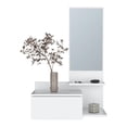 thumbnail image 3 of Pemberly Row Contemporary Floating Hallway Cabinet Engineered Wood White, 3 of 5
