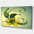 thumbnail image 2 of Fleur Fantastique Jaune - Impression sur Toile Florale, 2 of 4