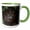 Green/White, variant on 3drose, Terrapin Box Turtle Shell, 11oz Two-tone Black Mug