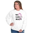 thumbnail image 4 of We Can Beat Breast Cancer Awareness Women Plus Size Crewneck Sweatshirt Brisco Brands 3X, 4 of 5