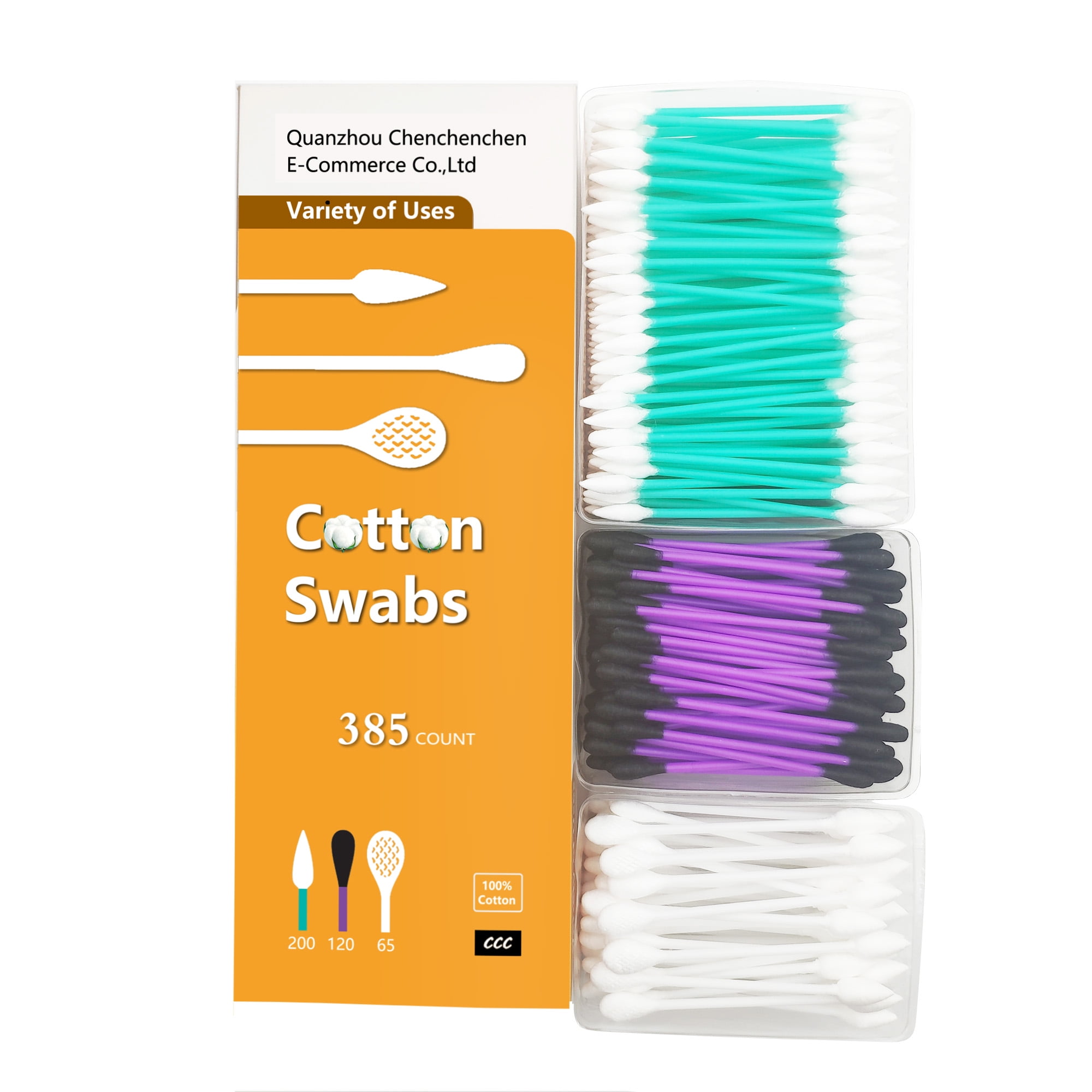 [3 in 1] Cotton Swab Set Has A Variety of Cotton Tips for Beauty