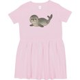 thumbnail image 3 of Inktastic Adorable Seal Illustration Cute Animal Art Girls Toddler Dress, 3 of 5