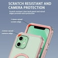 thumbnail image 5 of CASEFIV for iPhone 11 Case with Magnetic Invisible Stand [Compatible with MagSafe] Built-in Screen Protector Military Drop Protection Shockproof Slim Translucent Case Cover, Pink, 5 of 7