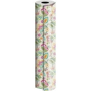 JAM Industrial Bulk Wrapping Paper, 1/Pack, Deco Floral Gift Wrap, 520 Sq Ft (1/4 Ream)