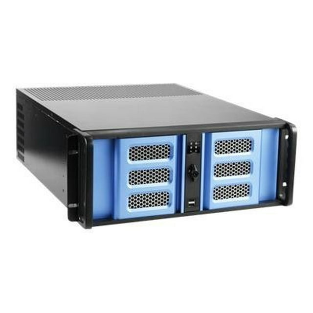 iStarUSA D Storm D-400-6SE - Montable en Rack - 4U - ATX - Sans Alimentation - Noir, Bleu - USB