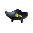 thumbnail image 1 of Plato de fruta grande de cerámica Simple for el hogar, adorno decorativo, plato de fruta de hongo creativo, adorno blanco y negro, plato de fruta de tres pies, 1 of 5