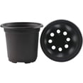 thumbnail image 3 of 100 Pcs 4" Plastic Plants Pots Black Black 4 Inch, 3 of 8