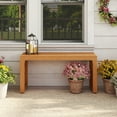 thumbnail image 5 of Gymax 36 Inch Patio Bench All-Slat Acacia Wood Loveseat for 2 People 800 lbs Capacity, 5 of 10