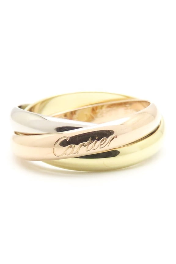 Pre-Owned CARTIER Trinity Ring, Size #57, 18K Three-Color Gold, Women's, B4234200 295228