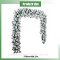 thumbnail image 3 of Christmas Garland 106inch Artificial Snow Flocked Christmas Decorations Christmas Decor Garland Realistic DIY-Friendly Flexible PVC Garland for Mantel, Front Door, Window, 3 of 7