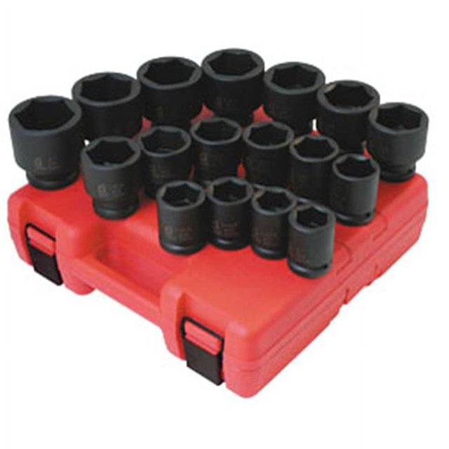 Sunex Tools 4683 0.75 In. Dr Hd Sae Douille d'Impact 17 Pc