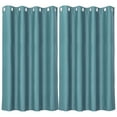 thumbnail image 1 of Cortina Panel Varilla Bolsillo Pequeño PiccoCasa Termal Aislado 2 Paneles lago Azul 52 x 63 pulgadas, 1 of 10