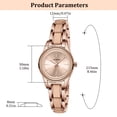 thumbnail image 6 of Watch for Woman Minimalist Diamond-Accented Watch with Quartz Movement, Waterproof Watch with Stainless Steel Strap for Woman Perfect Gift, 6 of 8
