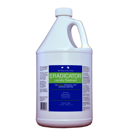 Bed Bug and Dust Mite ERADICATOR Laundry Treatment / 128 Ounce (1 Gallon) Bottle / Non-Toxic and Ready to (Best Non Toxic Laundry Detergent)
