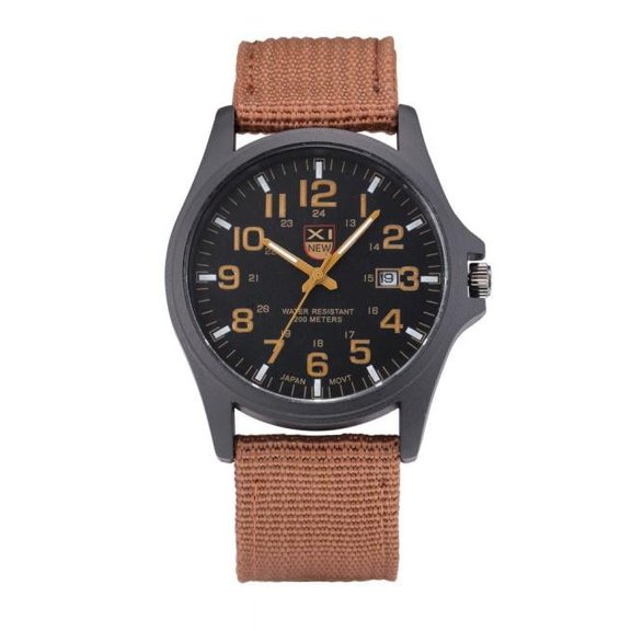 Guodhu Tough Men's Wrist Watches - Military Tactical Nylon Strap Date Display Watch Great Choice for Wedding Gifts or Special Birthday Presents
