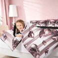 thumbnail image 5 of Homewish Pink Butterfly Twin Bedding, Diamonds Glitters Print Bedding Comforter Set, Black Reversible, 7 Pieces, 5 of 7