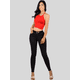 thumbnail image 2 of Blusas Mujer Casual Camiseta Dama Blusa Crop Top Strec UNITALLA, 2 of 5