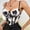 White, variant on Mefallenssiah Camisole top Ladies Fashion Sexy Lingerie Flower Girdle Suspender Corset French Retro Sexy Sun-top top