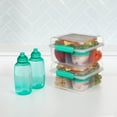 thumbnail image 2 of Sistema Bento Lunch Box Set with Sandwich Containers, Yogurt Pots & 2 Twist 'n' Sip Water Bottles, Dishwasher Safe, BPA-Free Plastic, Blue/Green, 2 of 5