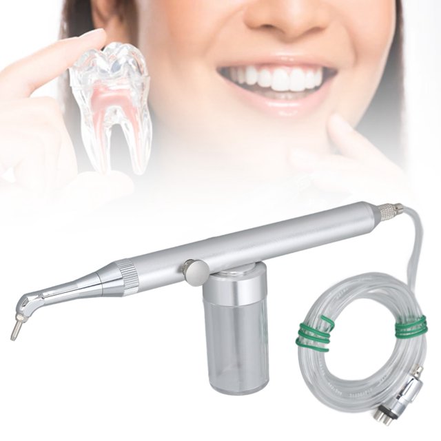 Chair Sandblasting Tools, Stainless Steel Washable Orthodontic Bracket Teeth Care Sandblasting Tool Accessories Set