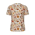 thumbnail image 5 of Wukai Thanksgiving Food Print Men's Short-Sleeved Mesh T-Shirt,Quick-Dry Short Sleeve Workout T-Shirt-Medium, 5 of 8