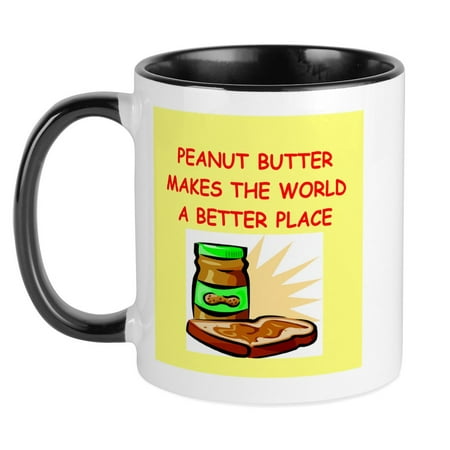 

CafePress - Peanut Butter Mug - Ceramic Coffee Tea Novelty Mug Cup 11 oz
