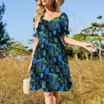 thumbnail image 4 of Paisaje The Parc Monceau Claude Mt Vestido de manga corta Vestidos de playa para mujer, 4 of 7