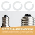 thumbnail image 4 of Luxshiny 24pcs Lampshade Adapter Ring For Home Lighting Plastic, 4 of 8