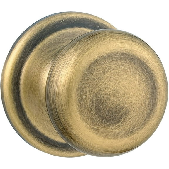 Kwikset Knob Passage Juno Antique Brass Detach Faceplates Steel