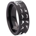 thumbnail image 6 of Pilates Style 2 Tungsten Carbide Ring, 6 of 9