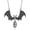 Bat 1, variant on Ghost Necklace for Women, 925 Sterling Silver Ghost and Bat Pendant Necklace, Women’s Ghost Charm with Pumpkin, Devil Forest Gothic Necklace Halloween Jewelry Gifts