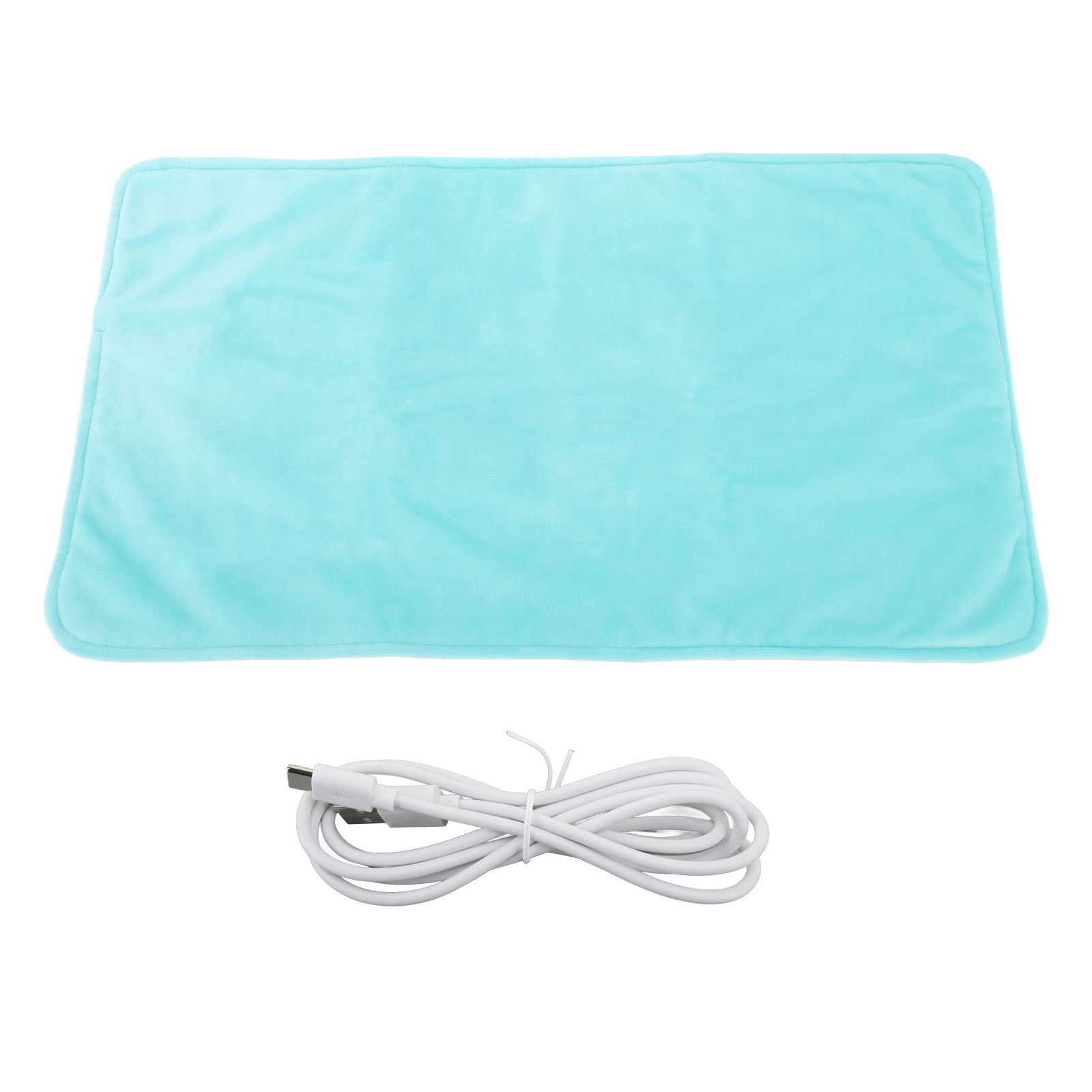 Couverture Chauffante électrique Fibre Carbone + Graphène - 30x30x6 Cm - USB, 3 Modes Minuterie - Pour Maison, Bureau, Voyage