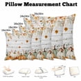 thumbnail image 5 of Throw Pillow Covers, Orange Green Pumpkins Fall 24x24 Pillow Covers for Couch/Sofa/Bed, Thanksgiving Maple Leaf Wooden Decorative Square Linen Cushion Pillowcase for Home Decor, 5 of 9