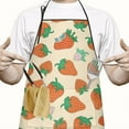 thumbnail image 2 of Aprons Strawberry Fruits Bib Apron Cute Adjustable Aprons for BBQ Painting Cooking, 2 of 7