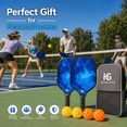 thumbnail image 5 of Pickleball Paddles Set of 2 - 4 High-Performance Pickle Balls & Durable Bag for Rackets & Balls, 5 of 14