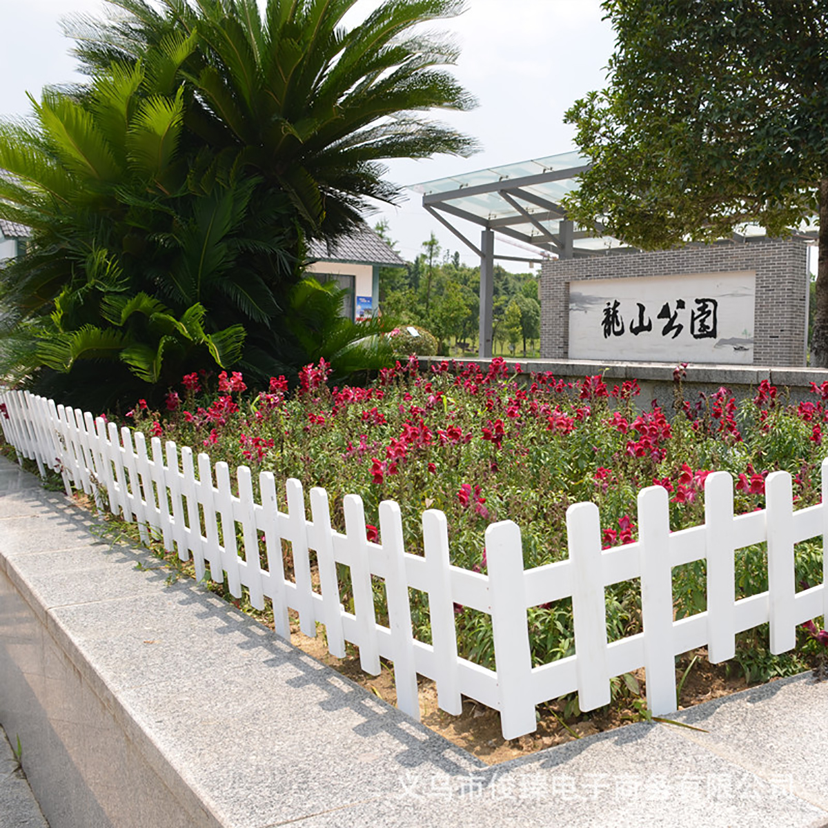 Garden Fence White Wood Picket Fence, Border Bonsai Fairy Garden