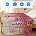thumbnail image 4 of Red Botanical Cooling Blanket,Lightweight Summer Throw Blanket with Double Sided Cold Effect,Watercolor Spring Floral Oil Painting Elegant Picnic Blankets Bed Sheet for Hot Sleepers 60"x80", 4 of 8
