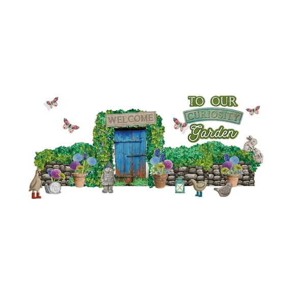 Eureka Curiosity Garden Welcome Bulletin Board Set