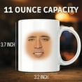 thumbnail image 2 of Nicolas Cage Face Mug - Funny Actor Meme Coffee Mug - Unique Novelty Gift for Nicolas Cage Fans - 11 Ounce Novelty Coffee Cup - WMUG0012, 2 of 5