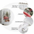 thumbnail image 6 of Christmas Shower Curtain, Red Truck Xmas Tree Snowflake Waterproof Washable Boho Funny Cute Shower Curtains Set for Bathroom Farmhouse Bathtubs Decor with Hook, 72"Wx84"L, 6 of 7