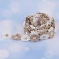 thumbnail image 3 of Yunhgft 3Yds Coffee Flowers Lace Trim Crochet Ribbons Sewing Dressmaking Edging 25mm, 3 of 9