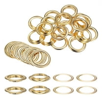 20Set Grommets Eyelets with Washers 40mm Metal Eyelets Kit for Curtain Tarps Leather Bag DIY, Gold