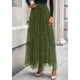 thumbnail image 3 of Falda PRETTYGARDEN Moda Otoño 2025 Verde Militar XXL, 3 of 8