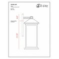 thumbnail image 6 of 1 Light Outdoor Wall Mount In Seaside Style 9.5 Inches Wide By 22 Inches High-Oil Rubbed Bronze Finish Z-Lite 531Bxl-Orb, 6 of 6