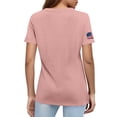 thumbnail image 6 of YVNAURA America's Semiquincentennial 250 Years Women's Short Sleeve Tee Under $20 2026 Independence Day Top USA Retro Flag Graphic Shirt for 4th of July, 6 of 6